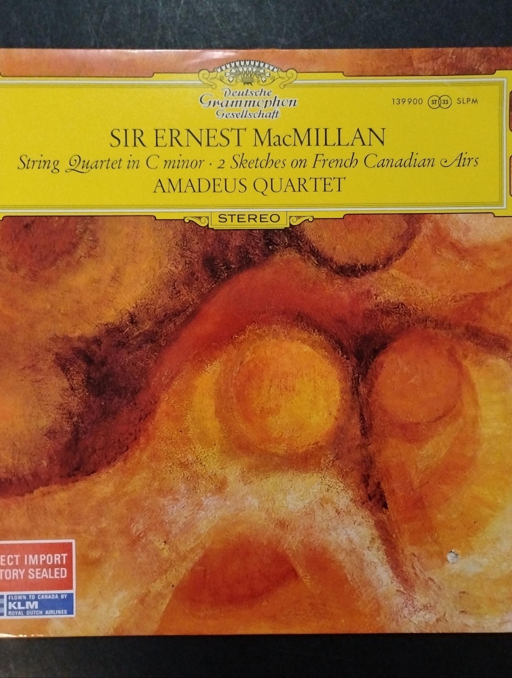 Sire Ernest MacMillan  - Deutsche Grammophon Vinyl Record